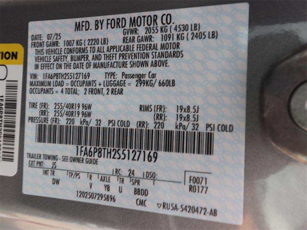 new 2025 Ford Mustang car, priced at $30,202