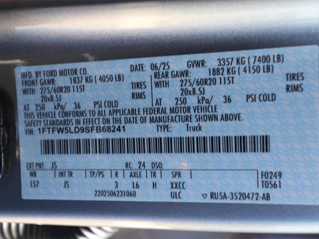 new 2025 Ford F-150 car, priced at $62,836