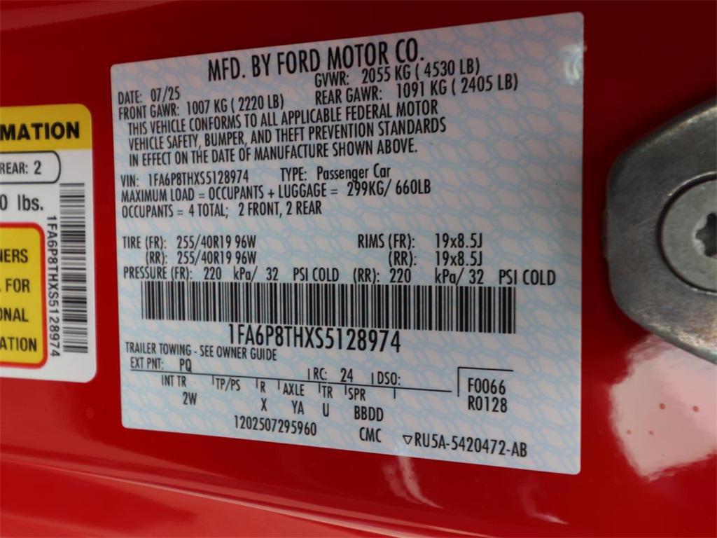 new 2025 Ford Mustang car, priced at $31,215