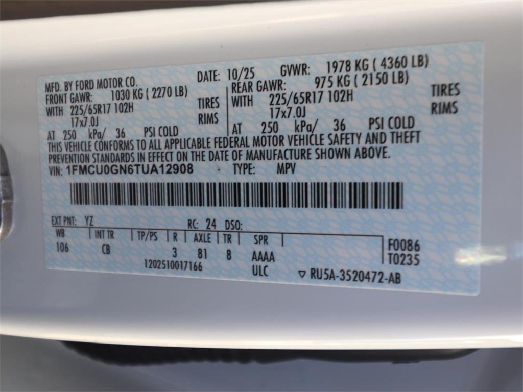 new 2026 Ford Escape car, priced at $26,399