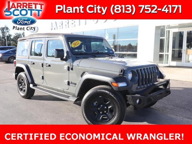 used 2022 Jeep Wrangler Unlimited car, priced at $32,898