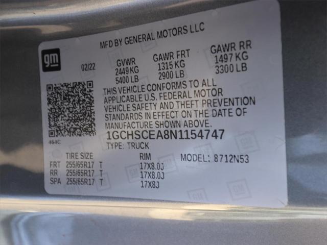 used 2022 Chevrolet Colorado car, priced at $21,242
