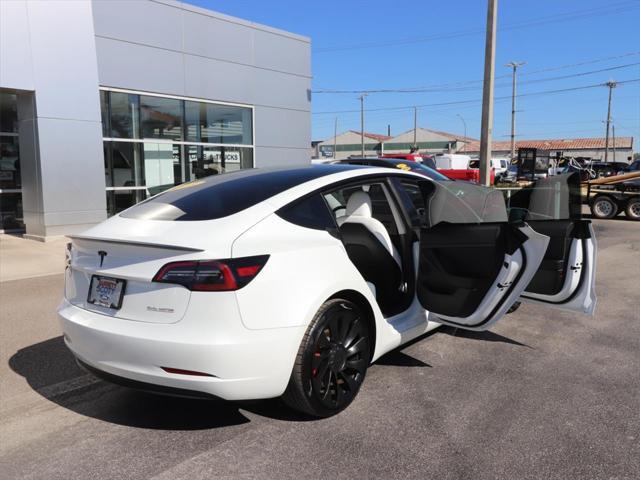 used 2023 Tesla Model 3 car, priced at $34,990