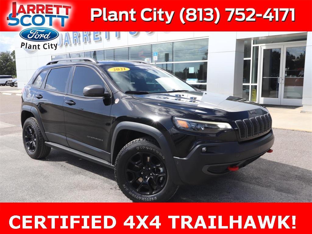 used 2021 Jeep Cherokee car, priced at $21,123