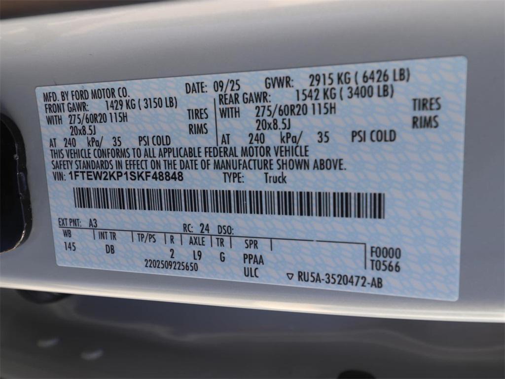new 2025 Ford F-150 car, priced at $43,270