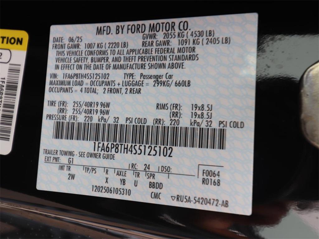 new 2025 Ford Mustang car, priced at $28,963