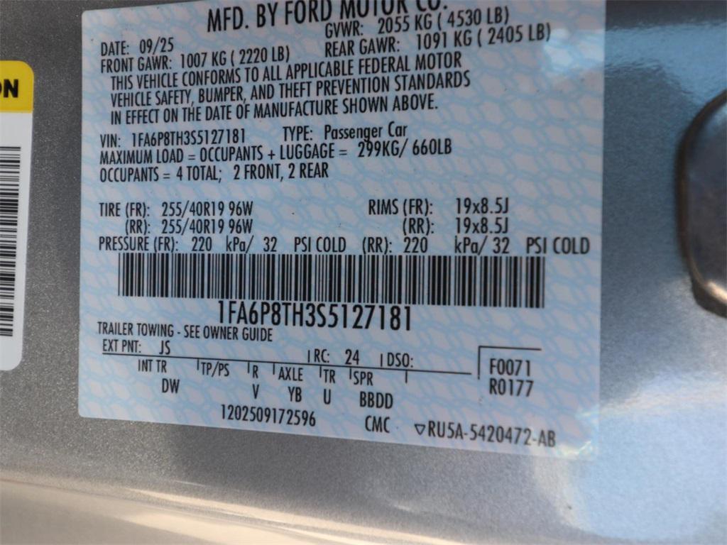 new 2025 Ford Mustang car, priced at $28,195