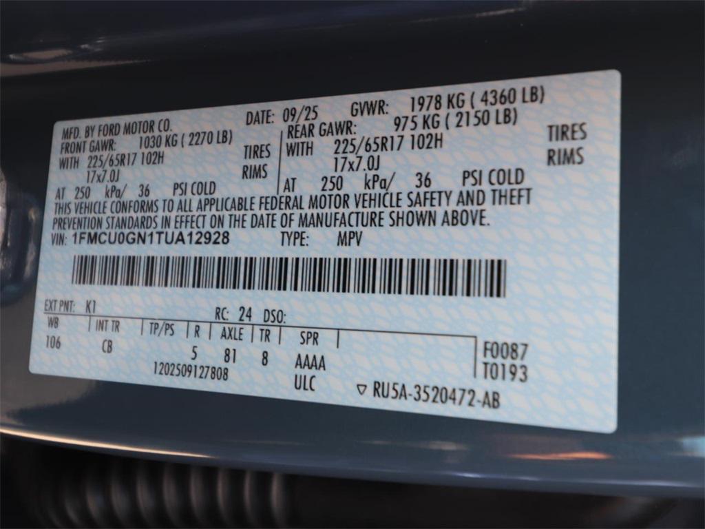 new 2026 Ford Escape car, priced at $29,541