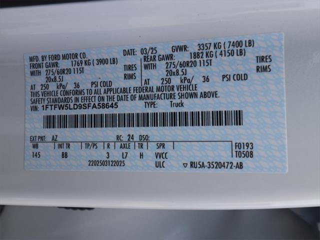 new 2025 Ford F-150 car, priced at $61,955