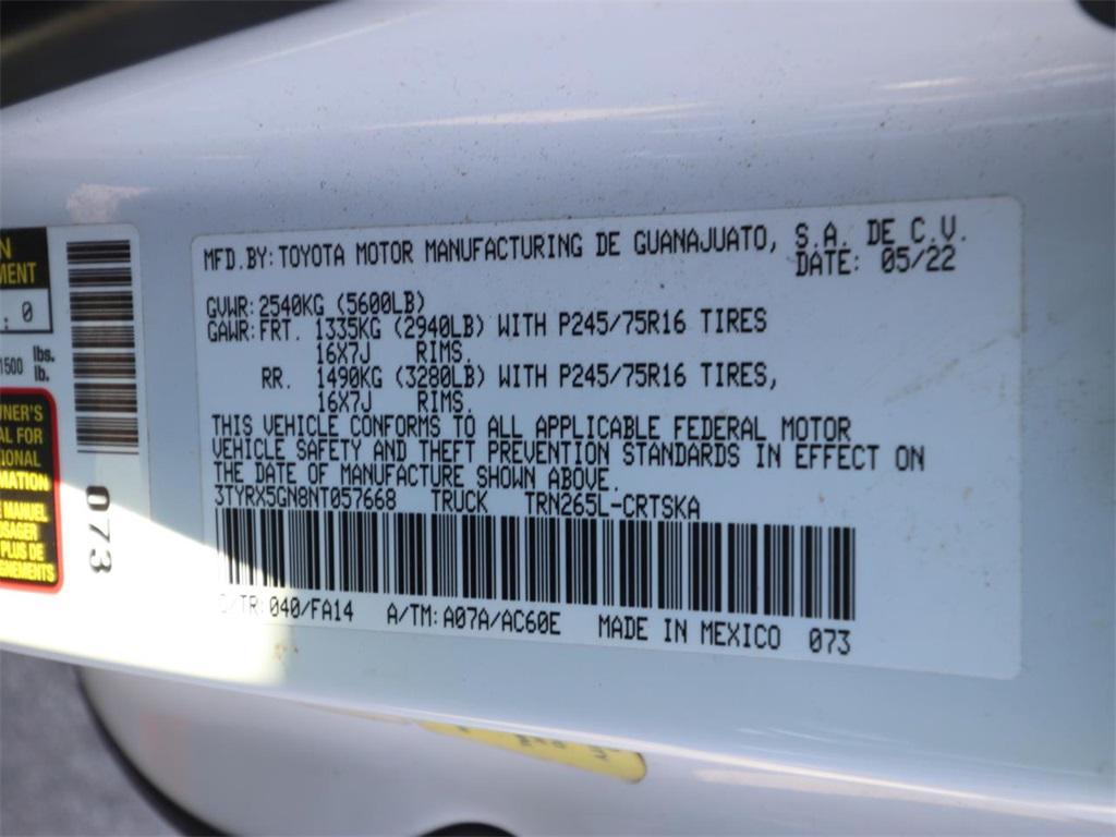 used 2022 Toyota Tacoma car, priced at $27,216