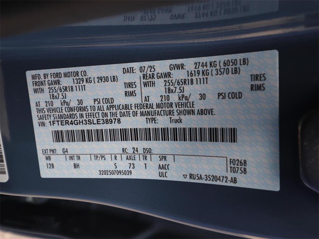 new 2025 Ford Ranger car, priced at $37,446