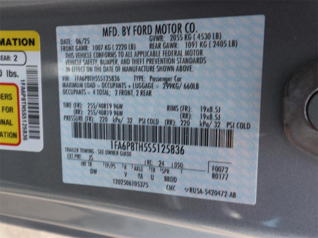 new 2025 Ford Mustang car, priced at $27,036