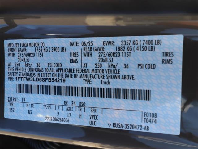 new 2025 Ford F-150 car, priced at $58,701