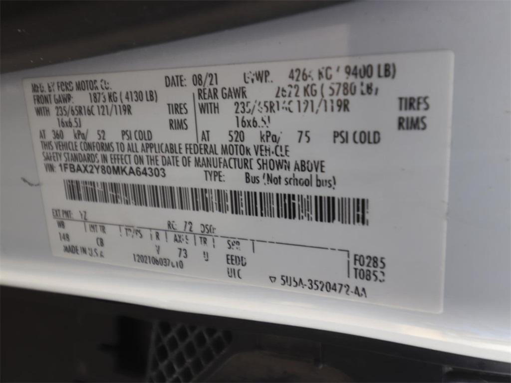 used 2021 Ford Transit-350 car, priced at $35,545