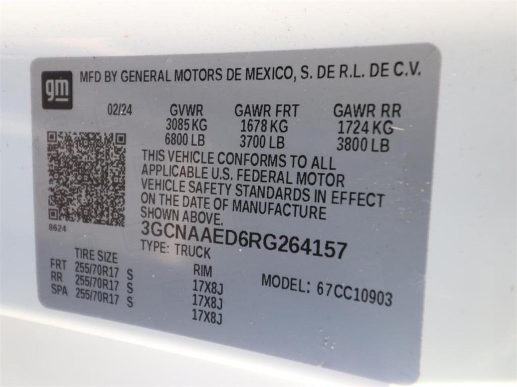 used 2024 Chevrolet Silverado 1500 car, priced at $33,434