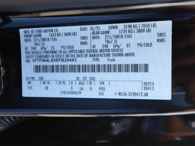 new 2025 Ford F-150 car, priced at $59,252