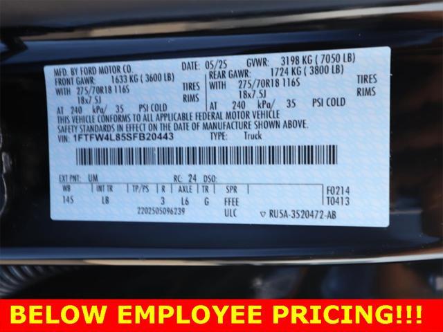 new 2025 Ford F-150 car, priced at $59,252