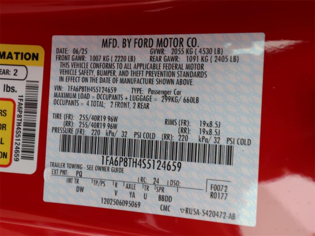 new 2025 Ford Mustang car, priced at $27,399