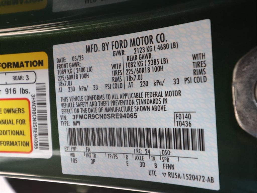 new 2025 Ford Bronco Sport car, priced at $29,821