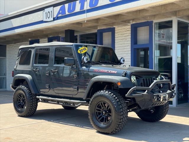 used 2016 Jeep Wrangler Unlimited car, priced at $30,988