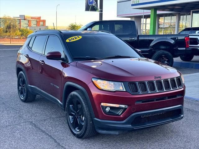 used 2021 Jeep Compass car, priced at $16,988