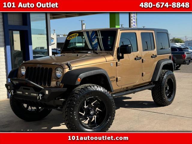 used 2015 Jeep Wrangler Unlimited car, priced at $18,989