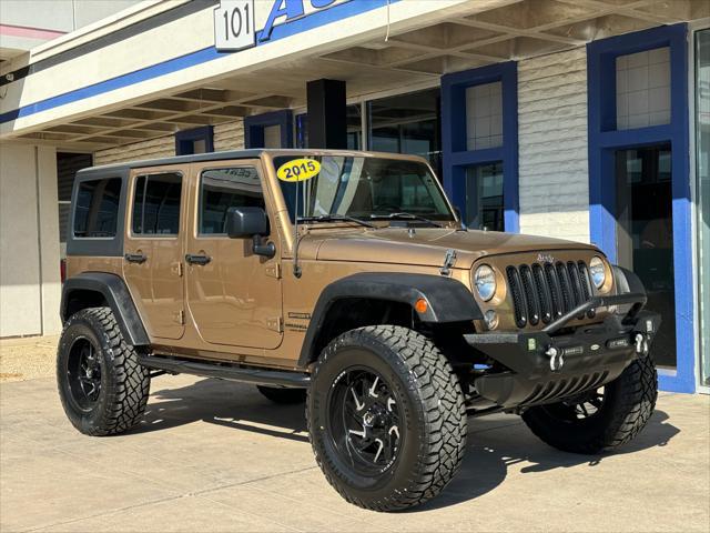 used 2015 Jeep Wrangler Unlimited car, priced at $18,989