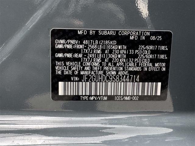 new 2025 Subaru Crosstrek car, priced at $31,544