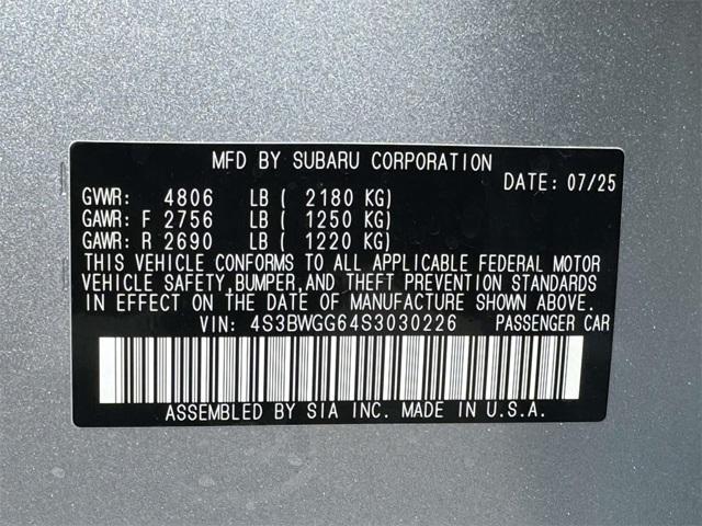 new 2025 Subaru Legacy car, priced at $37,132