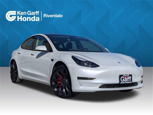 used 2023 Tesla Model 3 car, priced at $35,824