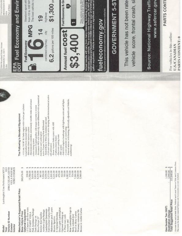 used 2023 Lamborghini Urus car, priced at $280,385