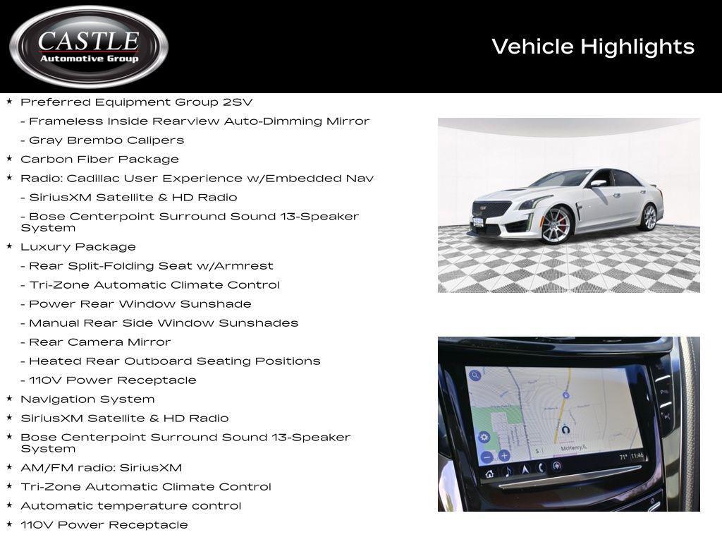 used 2017 Cadillac CTS-V car, priced at $55,397