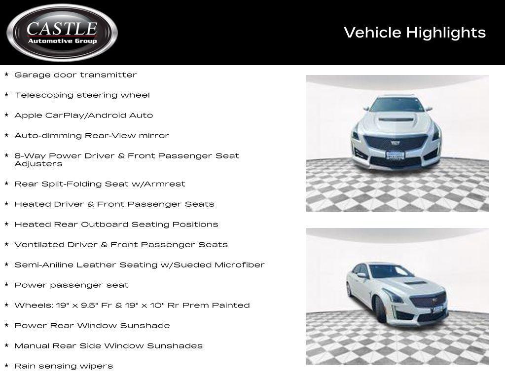 used 2017 Cadillac CTS-V car, priced at $59,999