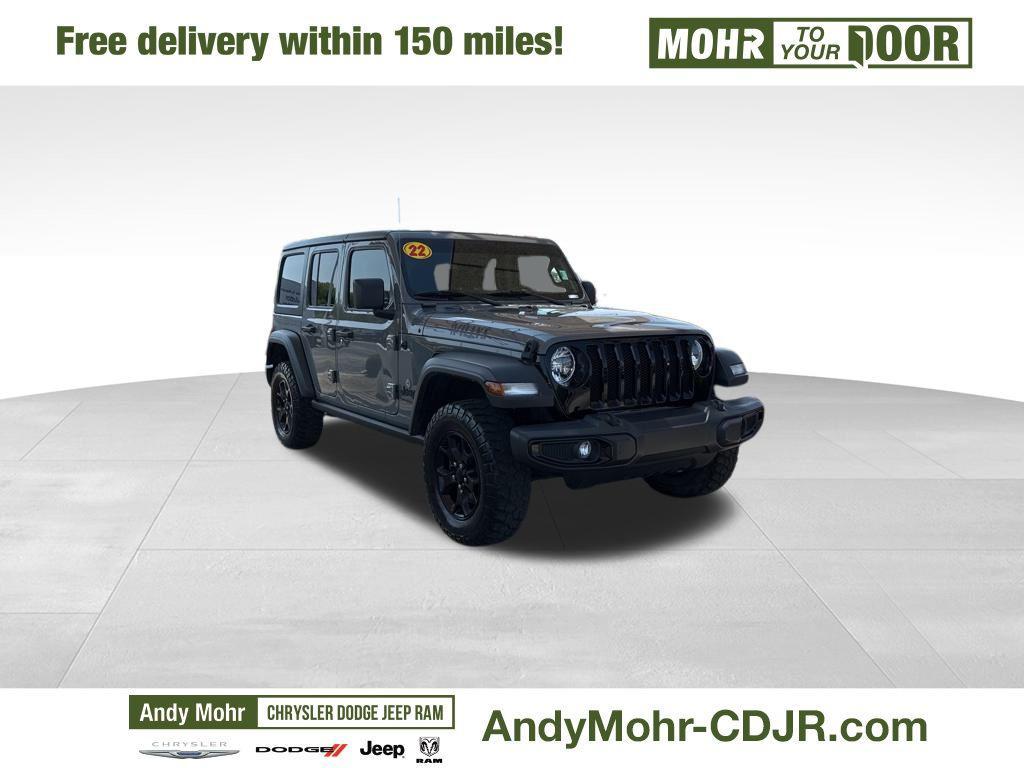 used 2022 Jeep Wrangler Unlimited car, priced at $32,900
