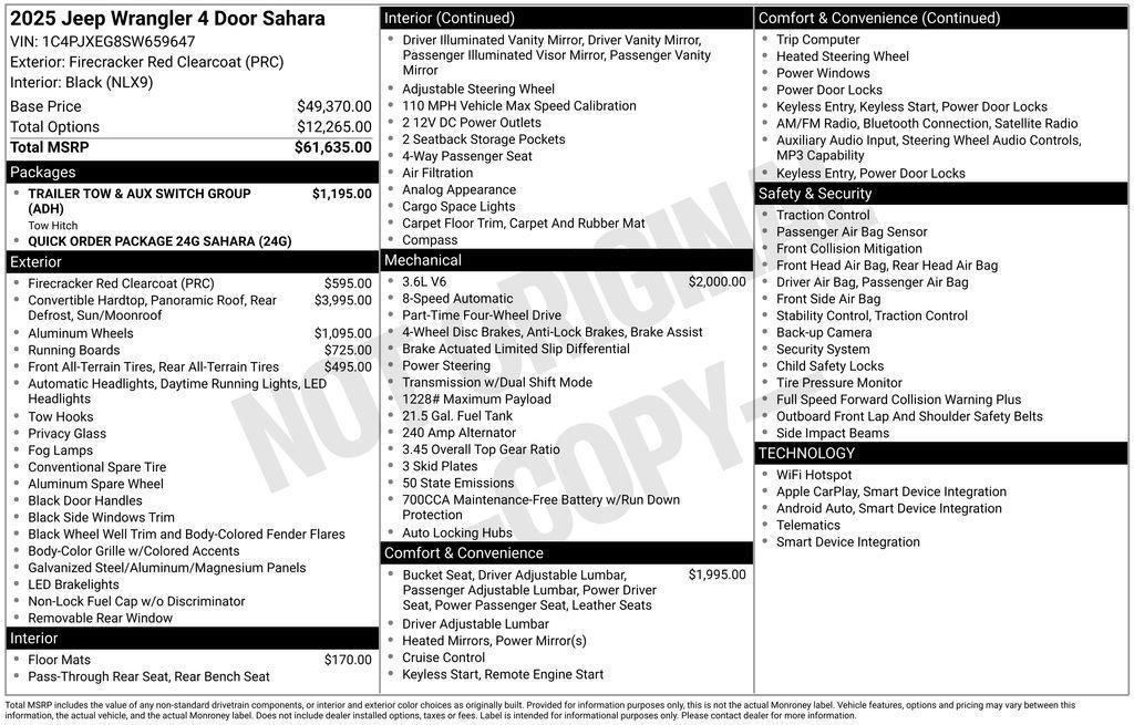 new 2025 Jeep Wrangler car, priced at $53,751