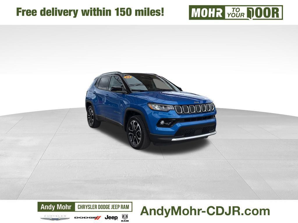 used 2022 Jeep Compass car, priced at $24,500