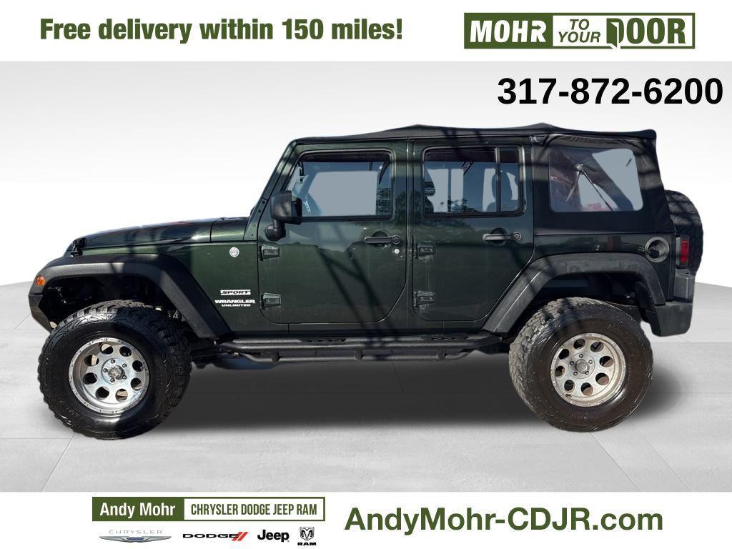 used 2012 Jeep Wrangler Unlimited car, priced at $13,600