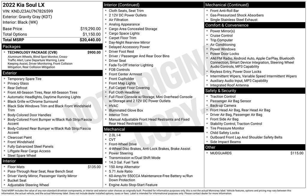 used 2022 Kia Soul car, priced at $16,533