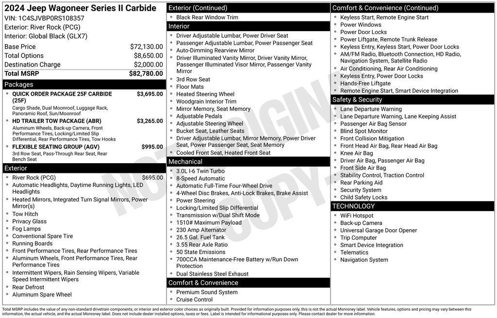 used 2024 Jeep Wagoneer car, priced at $53,432