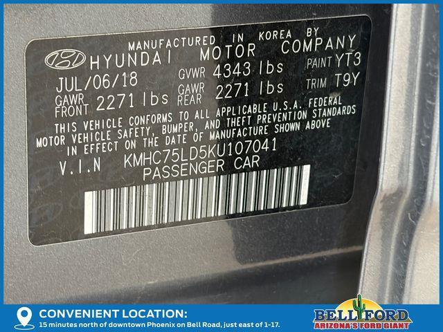 used 2019 Hyundai Ioniq Plug-In Hybrid car, priced at $13,628