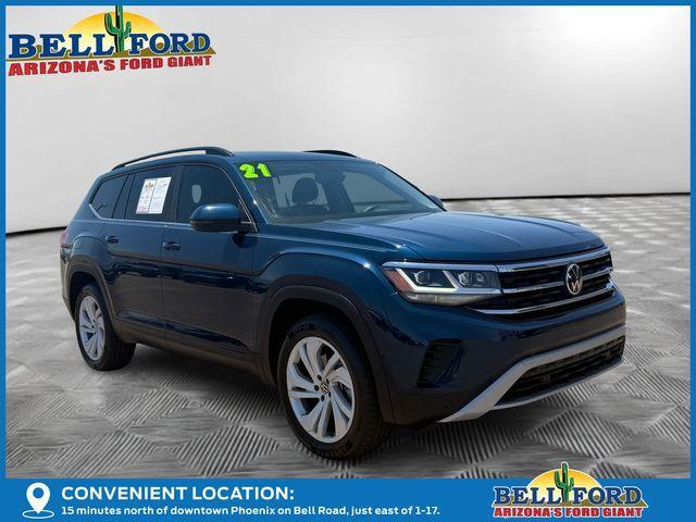 used 2021 Volkswagen Atlas car, priced at $25,488