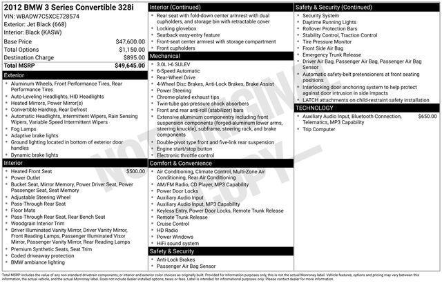 used 2012 BMW 328 car, priced at $10,983