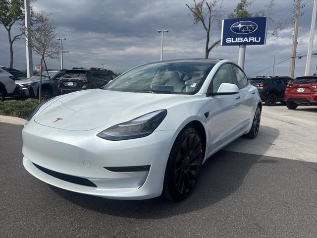 used 2023 Tesla Model 3 car, priced at $34,972