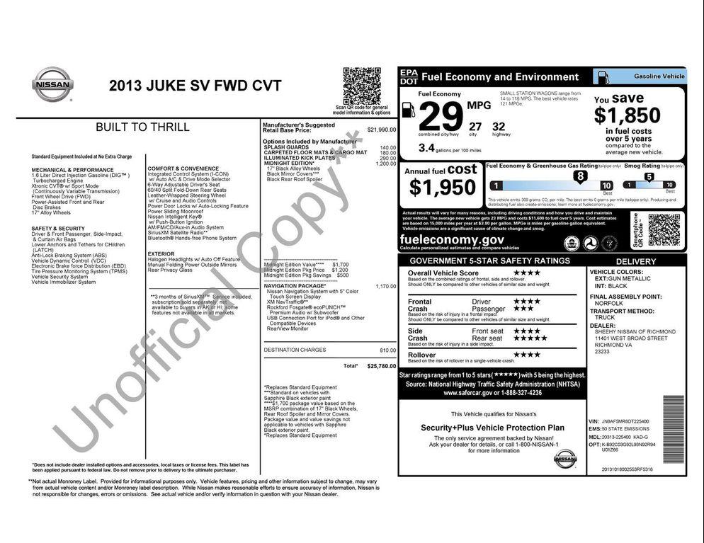 used 2013 Nissan Juke car, priced at $7,500