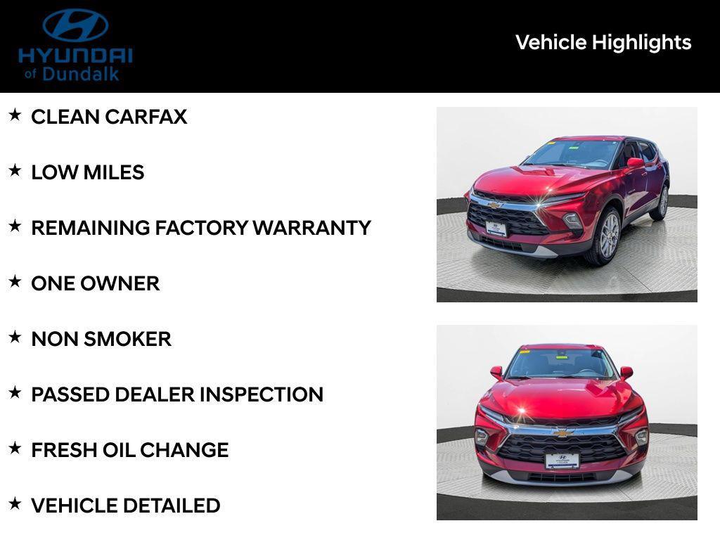 used 2024 Chevrolet Blazer car, priced at $26,600