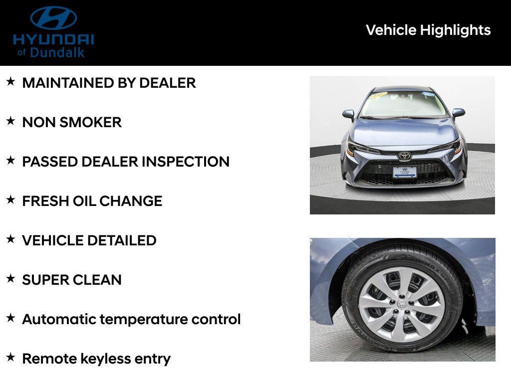 used 2022 Toyota Corolla car, priced at $16,500