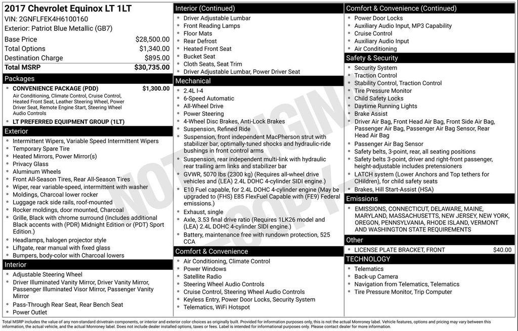 used 2017 Chevrolet Equinox car, priced at $11,000