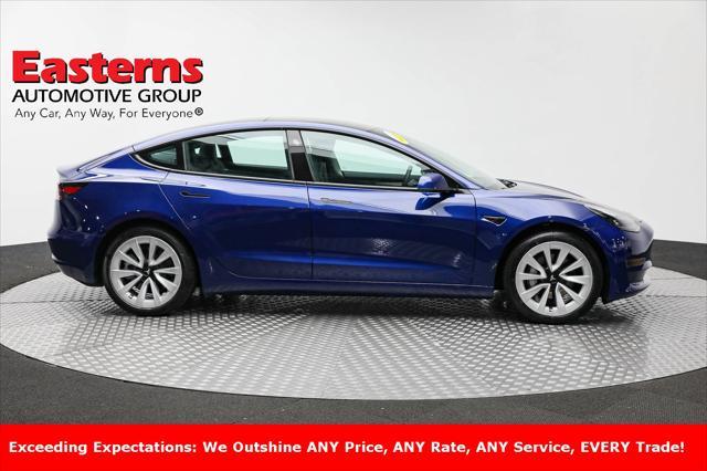 used 2022 Tesla Model 3 car, priced at $26,750