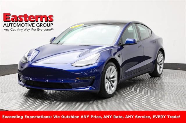 used 2022 Tesla Model 3 car, priced at $26,750