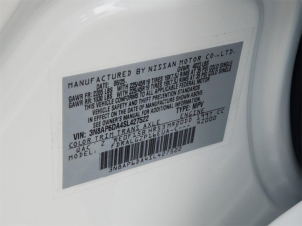 new 2025 Nissan Kicks car, priced at $24,651